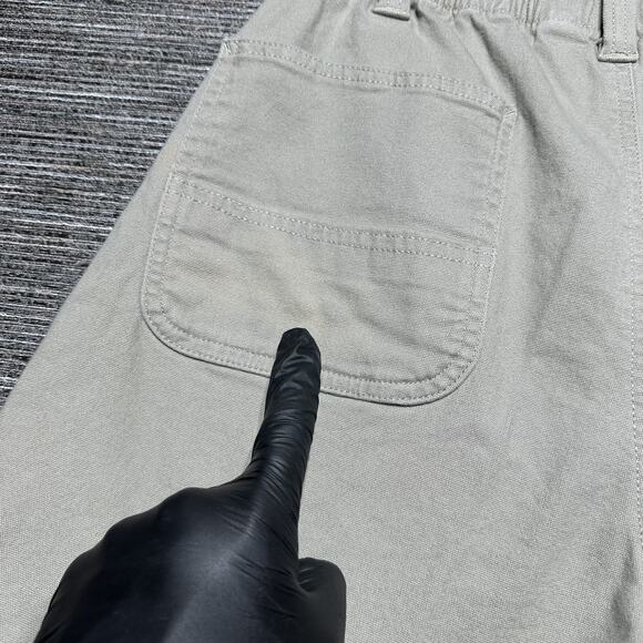 Carhartt Shorts Women's Size 14 REG Khaki Relaxed Fit Work BS5730-W - Picture 8 of 13